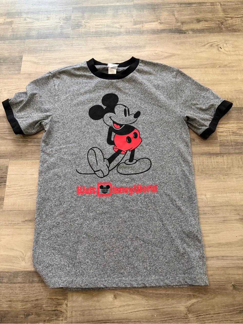 Disney Classic Mickey Mouse - Gray Ringer Tee